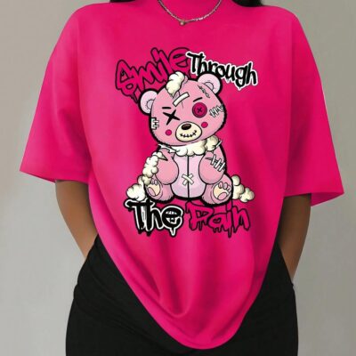 Puppet Bear Cartoon Women T Shirts
