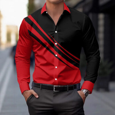 Explosive men’s long-sleeved shirts