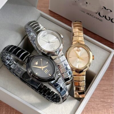 Fruit crushed ice blue quartz Saturn watch