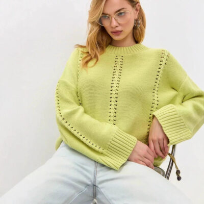 Women’s  Openwork Oversized Knit Sweater