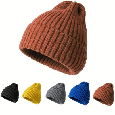 warm thickened knitted hat
