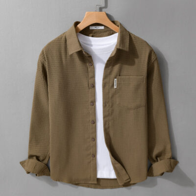 Simple Waffle Fresh Long Sleeve Shirt
