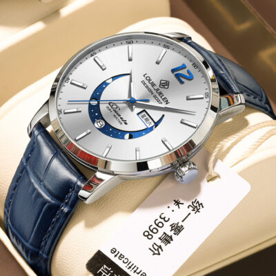 Men’s Fashion Leather Strap Quartz Watch