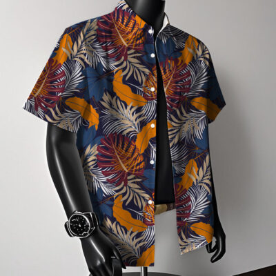 Hong Kong style short sleeve floral shirt