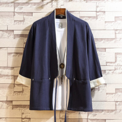cardigan robe t-shirt men’s retro clothes