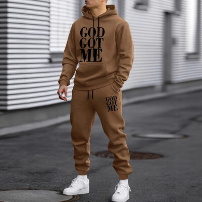 Simple monogram men’s sportssuit