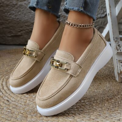 plus-size platform casual loafers women