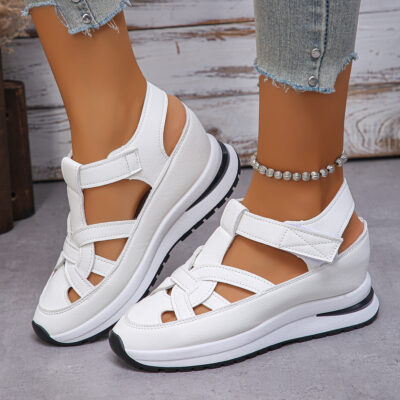 wedge heel roman velcro women’s shoes