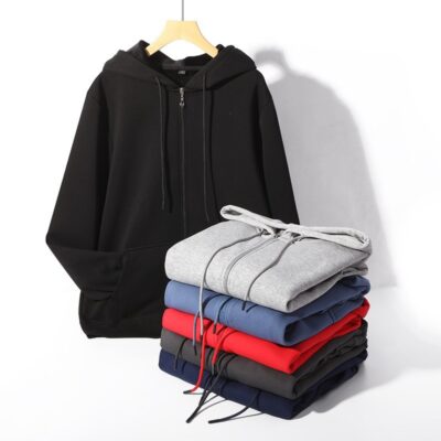 men’s hooded cardigan with fleece jacket