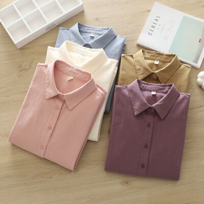 Thick brushed cotton shirt