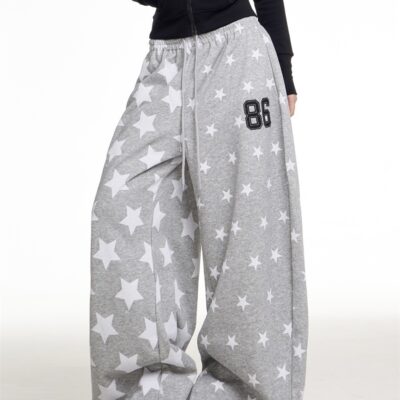 Full of printed star sweatpants