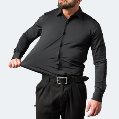 four-way stretch non-iron men’s long-sleeved shirt