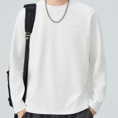 Muqiu Men’s Clothing Long-sleeved T-shirt