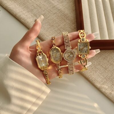 light luxury gold watch for women