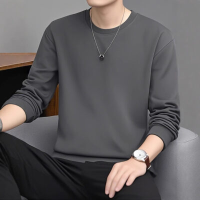 Pure cotton long-sleeved T-shirt