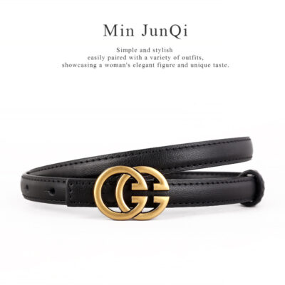 Women’s belt embellished black belt