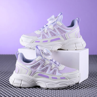 Kids Knob Mesh Single Girls Shoes