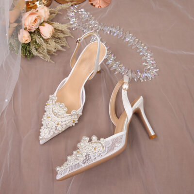 women’s white wedding shoes