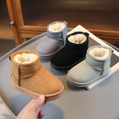 thickened boots girls soft shoes