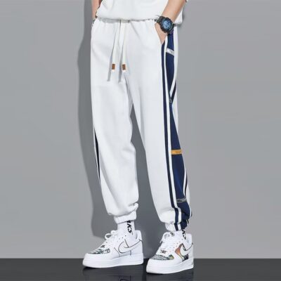 White Corset Sweatpants Men’s Pants