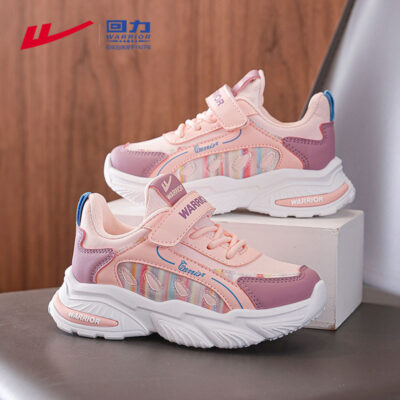 Pullback children’s shoes, girls’ running shoes,