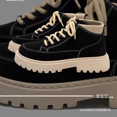 Universal black Martin boots for men