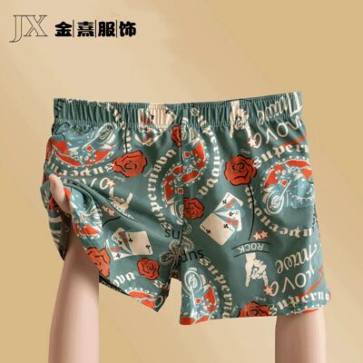 plus size shorts men’s floral boxers