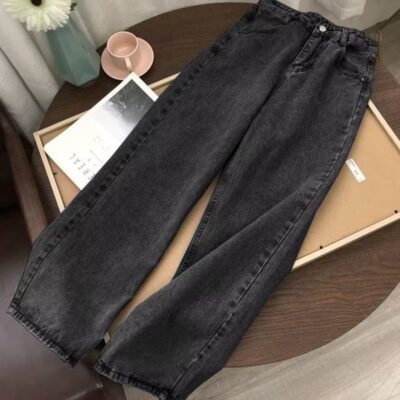 Straight-leg loose jeans for men