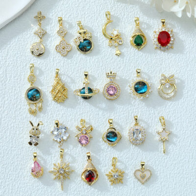 DIY handmade jewelry copper zircon