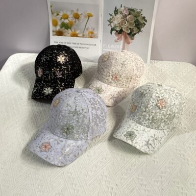 fashion peaked baseball cap for women