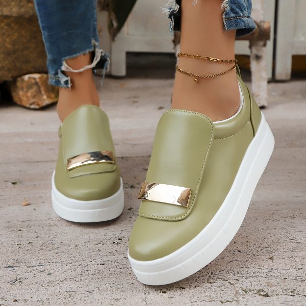Women's platform casual viscose shoes