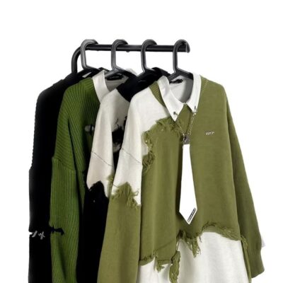 men’s contrasting couple knitwear