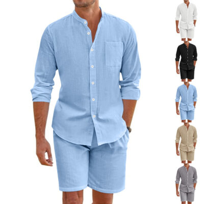 Cardigan Casual Beach Set for men