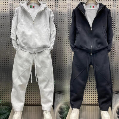 men’s loose jacket trousers couple two-piece set