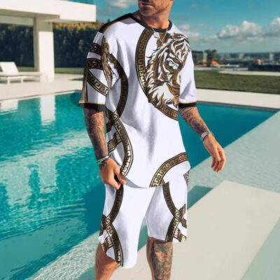 Cross-border Short Sleeve Two-Piece