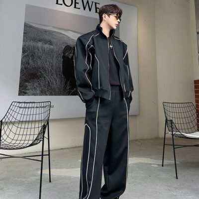 men’s jacket pants with two-piece