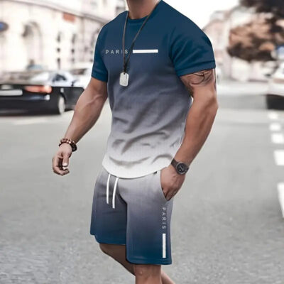 Fashionable Short Sleeve T-Shirt Pants