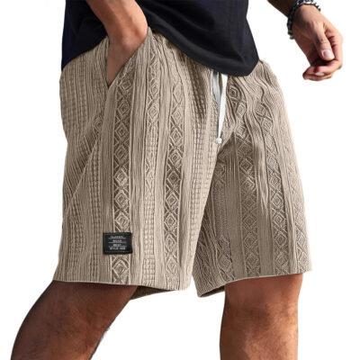 Men’s Daily Jacquard Casual Comfortable Shorts