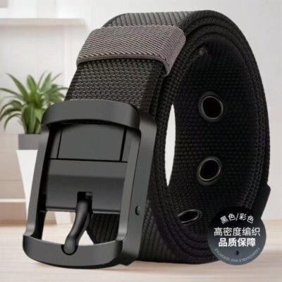 Double-sided pin buckle belt