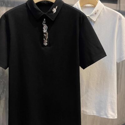 Plum Blossom Lapel  Fashion Shirt For Men