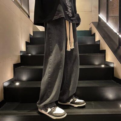 Hong Kong style solid color pants