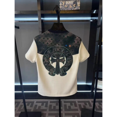 light luxury fashion versatile round neck T-shirt