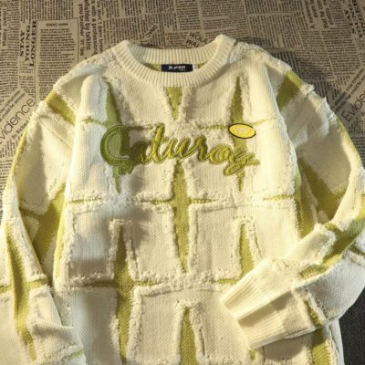 men’s loose couple knitwear top