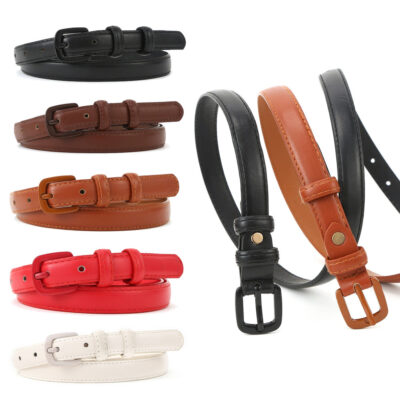 New pin buckle thin women’s belt