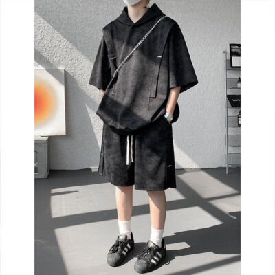 short-sleeved shorts two-piece men’s