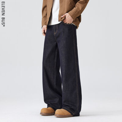 Boys’ jeans wide-leg straight jeans for men