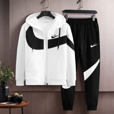 , Men’s Hooded Jacket two-Piece Set