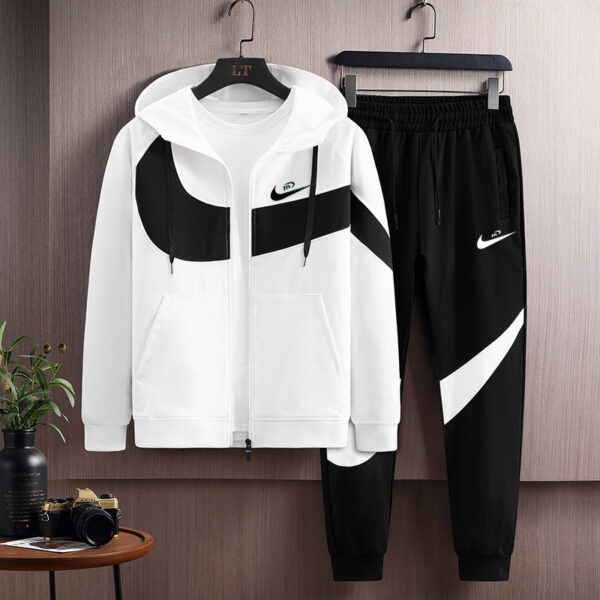, Men's Hooded Jacket two-Piece Set
