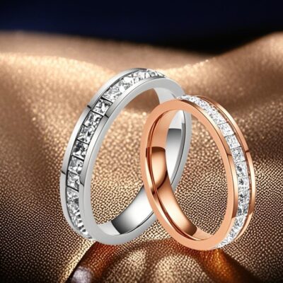 women’s titanium steel rings, stainless steel