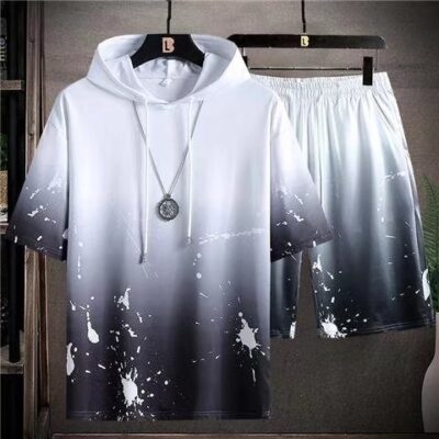 Men’s New INS Ice Silk Short Sleeve Suit